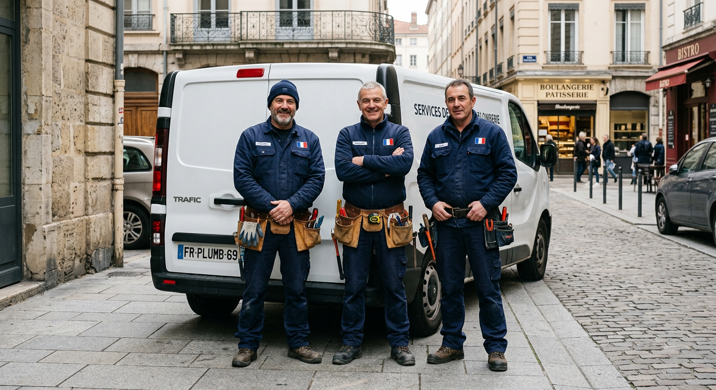Équipe de plombiers professionnels Allo Plombier Lyon 3